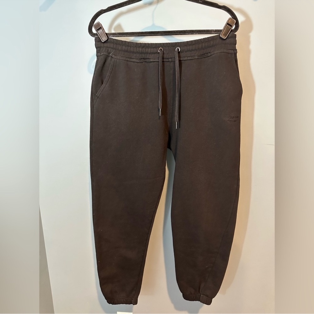 Bershka Loose Fit Jogger Sweatpants in Black